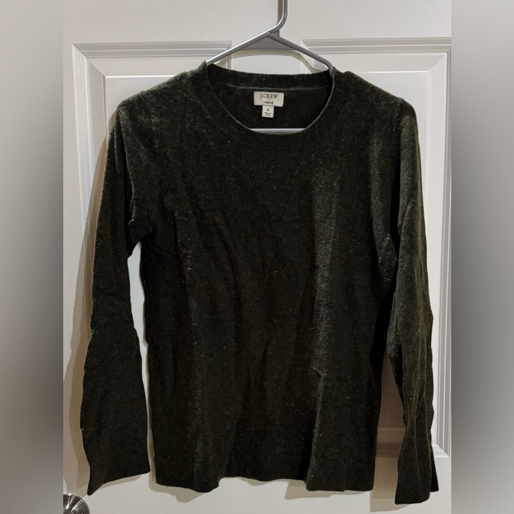 J. Crew Forest Green Teddie Sweater